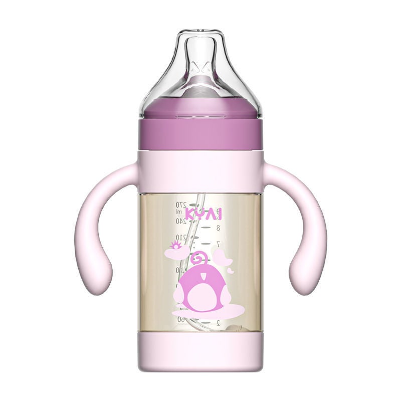 Plastic Anti-Fall And Anti-Flatulence Bottle For One And A Half Years Old, 2 Years Old And 3 Years Old Baby Bottle - Image 1
