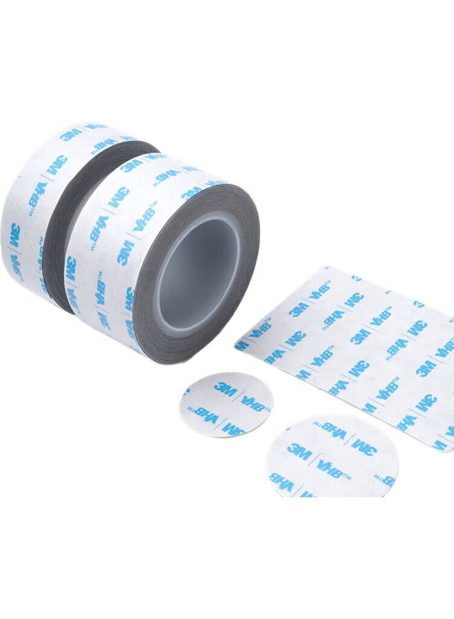 3M 3M Double-Sided Tape, Strong Adhesive, Waterproof, For Office Use/Etc, Student Stationery, Crafts, Etc. 6604-Gp, Bagged, 40Mm Diameter, 8 Pieces - Image 2