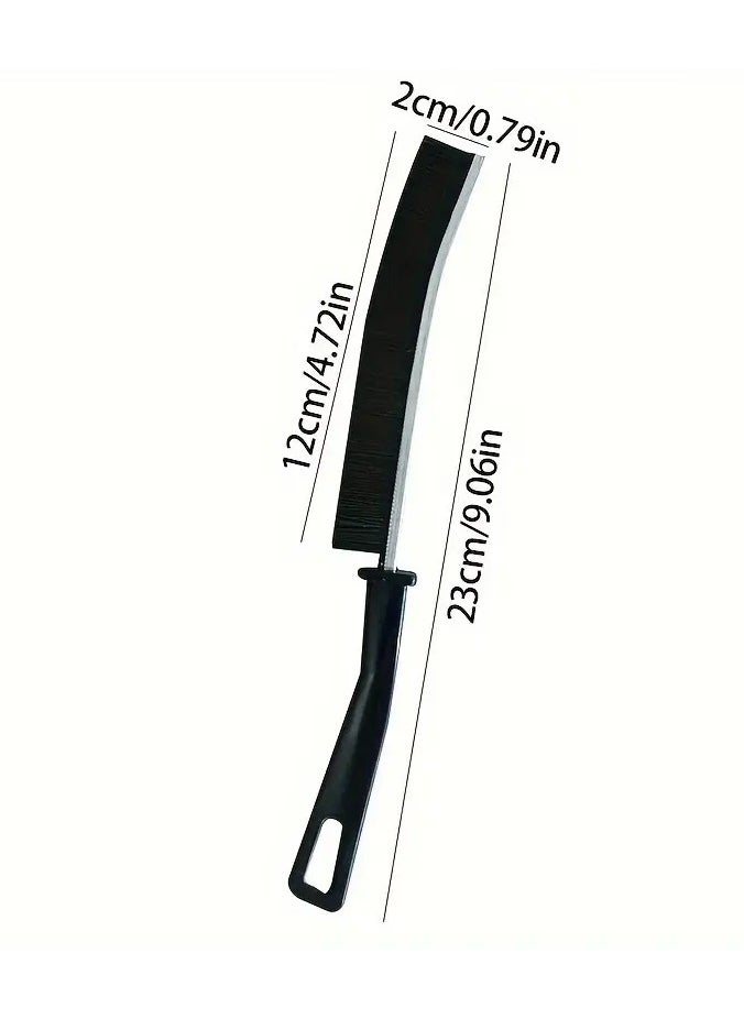 Goolsky - 1pc Multi-Purpose Gap Cleaning Brush, Long Handle Stiff Bristles, No Power Needed, Unscented, Ideal for Kitchen Tile, Window Tracks, and Doorways - Image 1
