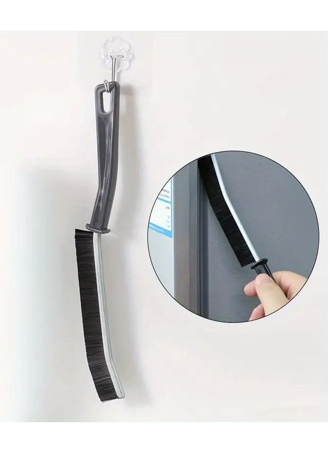 Goolsky - 1pc Multi-Purpose Gap Cleaning Brush, Long Handle Stiff Bristles, No Power Needed, Unscented, Ideal for Kitchen Tile, Window Tracks, and Doorways - Image 1