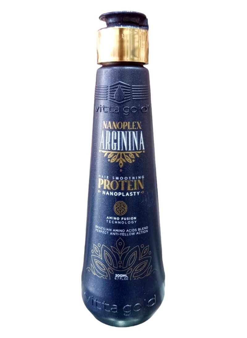 Vitta Gold Nanoplex Arginina Hair Smoothing Protein Nanoplasty 200 ml  - Image 1