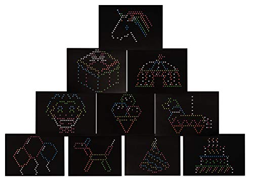 Lite Brite Ultimate Classic Refill Pack - Celebration Theme - 10 Reusable Templates - Amazon Exclusive, Black - Image 5