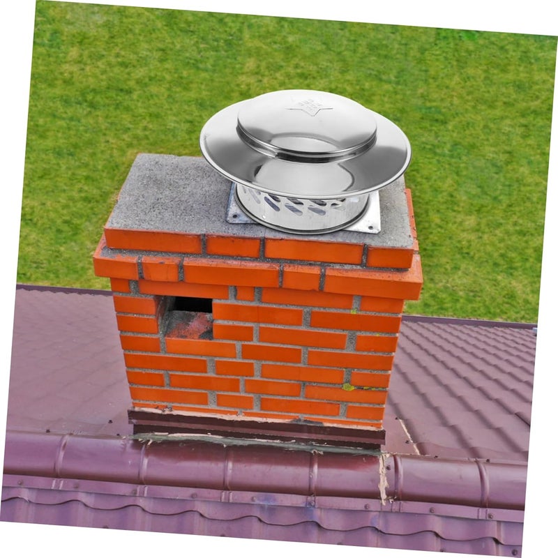 IMIKEYA Stainless Steel Chimney Cap Rainproof Cover for Fireplace Ventilation Easy Installation Prevents Water Ingress - Image 4