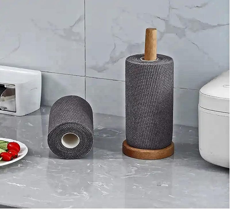 Thea أوراق تنظيف THEA القابلة للاستخدام لمرة واحدة 25 يومًا بتنسيق مناديل ورقية مضادة للميكروبات وغير خادشة لوازم التنظيف إسفنجات غسل الصحون وسادات فرك المطبخ لفات قماش المطبخ - Image 2