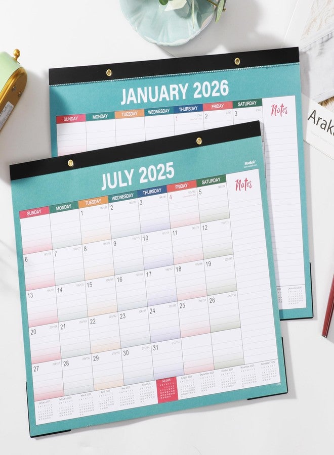 MaaIbok Desk Calendar 2024-2025 - 18 Month Calendar, Jul. 2024 - Dec. 2025, 17" x 12", 2024-2025 Monthly Desk Calendar with To-Do List and Notes - Perfect Home, School, Office Desk Calendar Planning Tool - Image 2