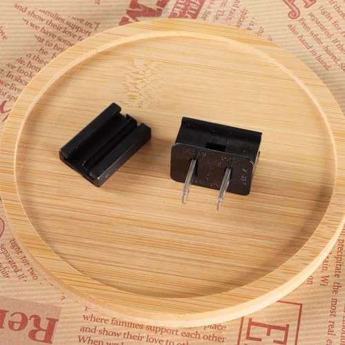 GFQHF Male Vampire Plug for 18 Guage SPT-1 Wire, Slip Plug, Vampire Plug, Zip Plug, 25 Pack, UL Listed (Male, Black) - Image 3