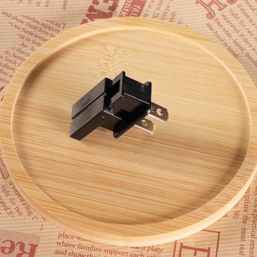 GFQHF Male Vampire Plug for 18 Guage SPT-1 Wire, Slip Plug, Vampire Plug, Zip Plug, 25 Pack, UL Listed (Male, Black) - Image 4