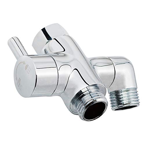 YDmeet Brass Shower Arm Diverter Valve for Handheld Shower Head and Fixed Spray Head G1/2 3 Way Universal Bathroom System Component Replacement Part, Polished Chrome - Image 1