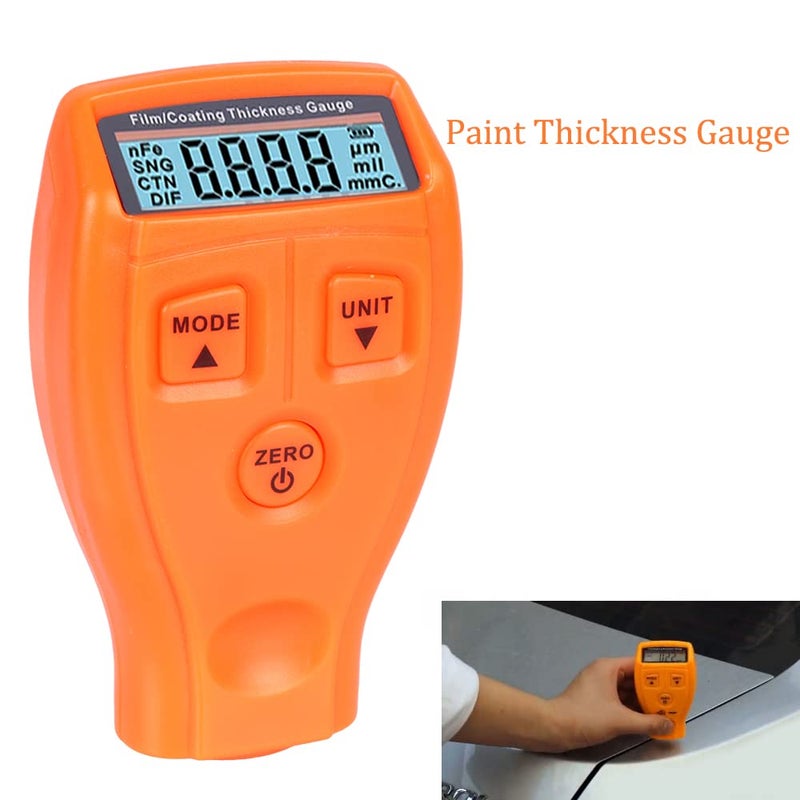 GM200 Digital Car Paint Thickness Gauge Portable White Automotive Coating Meter - Image 3