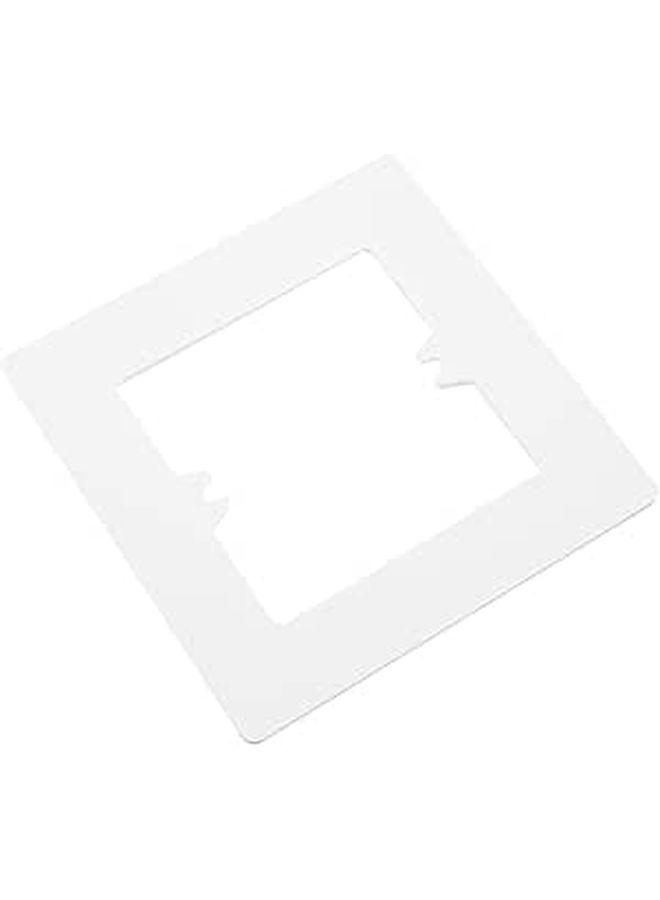 Decorative 86 Type Wall Plate Cover Single Gang White with Spacer For Indoor Electrical Light Switch Faceplate - Image 1