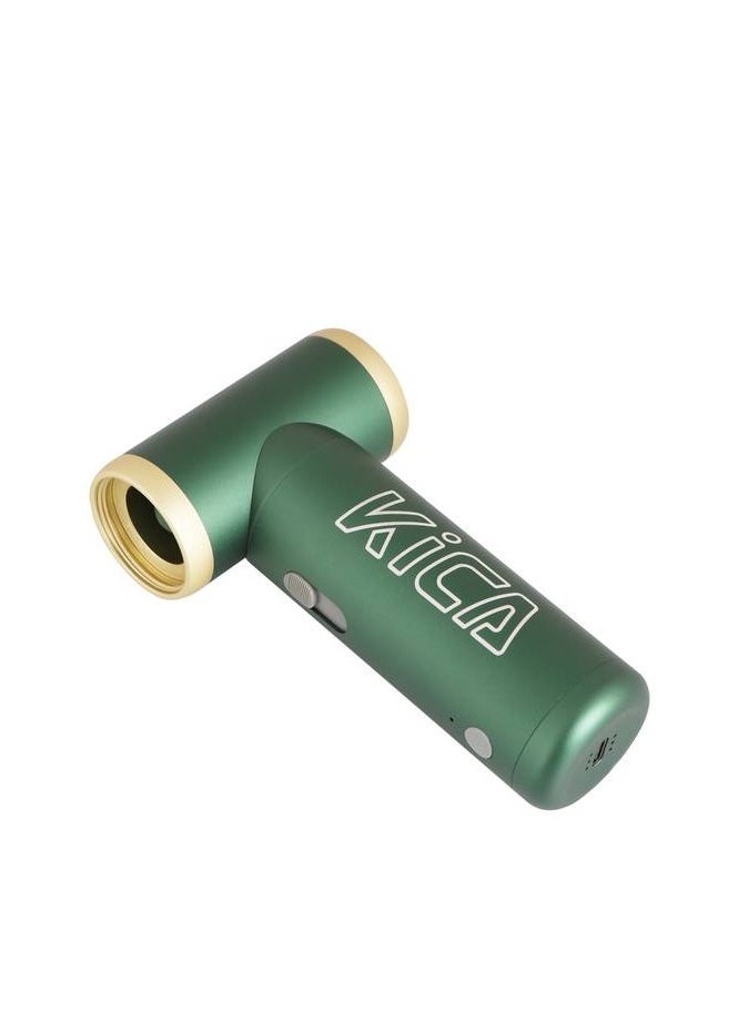 Jet Fan 2 Vacuum Kit / Adjustable Wind Speed / 101000RPM Brushless Motor / Aviation-Grade Aluminum Shell / Uses for Cleaning / Drying / Inflating & Dusting Hard-to-Reach Areas / Vacuum Accessories Included - Green