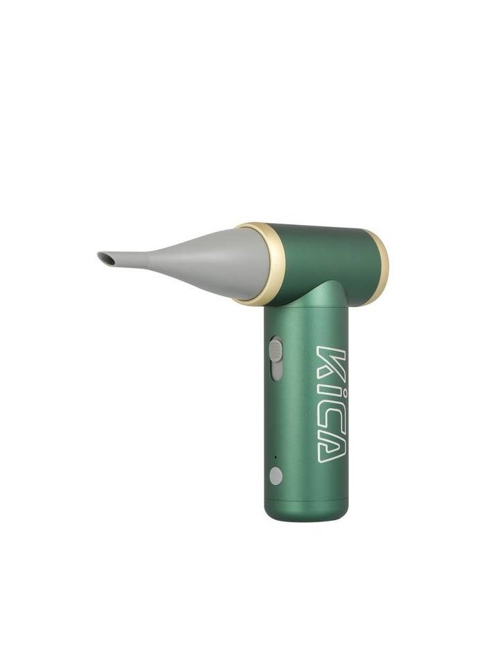Jet Fan 2 Vacuum Kit / Adjustable Wind Speed / 101000RPM Brushless Motor / Aviation-Grade Aluminum Shell / Uses for Cleaning / Drying / Inflating & Dusting Hard-to-Reach Areas / Vacuum Accessories Included - Green