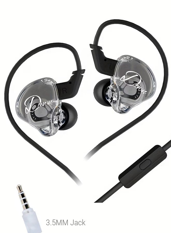 KZ Dawn High Performance Active Loop in Ear HIFI Wired Earphones, Suitable for Game Live Monitoring - Copper wire mic - Image 1