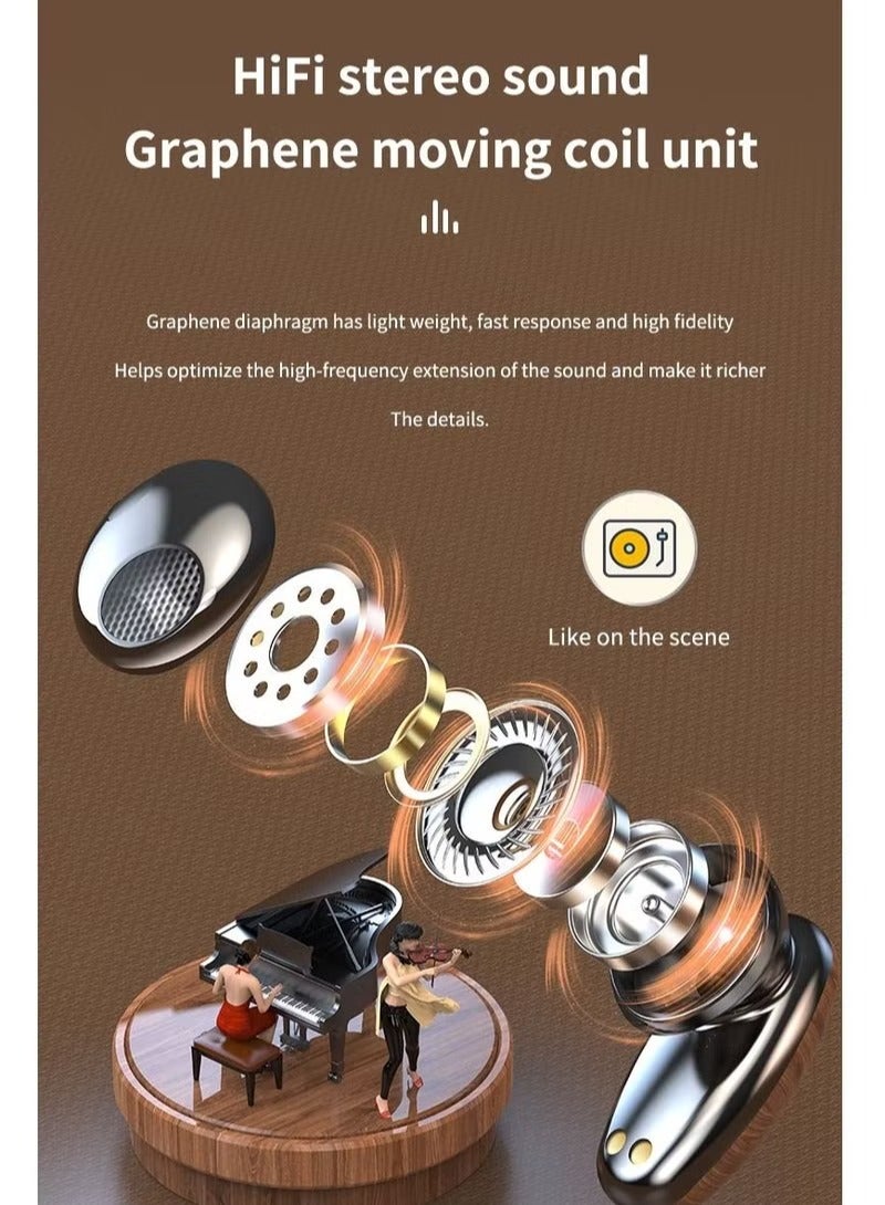 SAB M35 TWS BT 8D Wireless Touch Control Earphones - Image 4