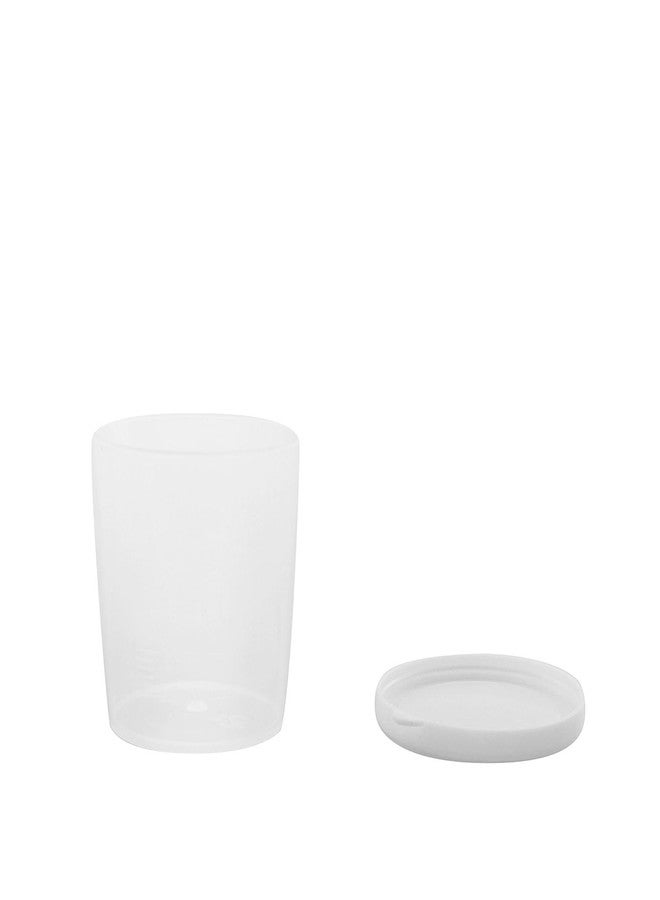 JCBIZ 12PCS 30ml Plastic Transparent Measuring Cups with Lid Liquid Container Medicine Measuring Measure Cups Clear Mixing Cup - Image 4