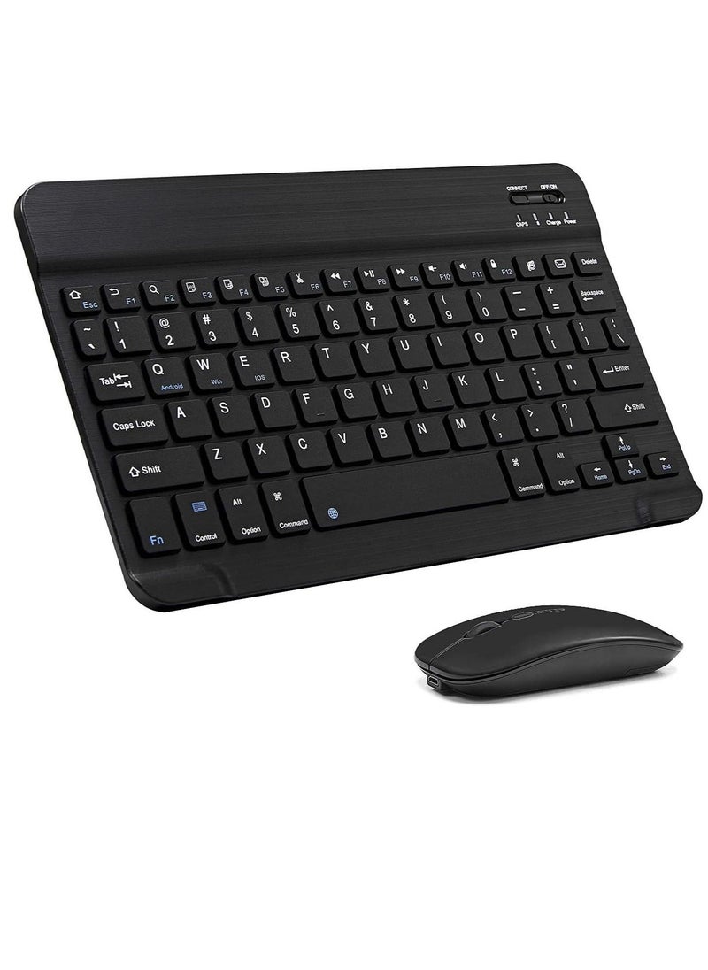 Arabic and English Bluetooth Keyboard and Mouse Combo, Ultra-Slim Portable Compact Wireless Mouse Keyboard Set for IOS Android Windows Tablet Phone iPhone iPad Pro Air Mini - Image 1