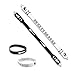 Roucerlin 2 Colors Spinning Pen With Silicone Bracelet Metal Heads Gaming Finger 85In Weighted Rotating Ballpoint for Student Adults No Refill Black White - Image 3