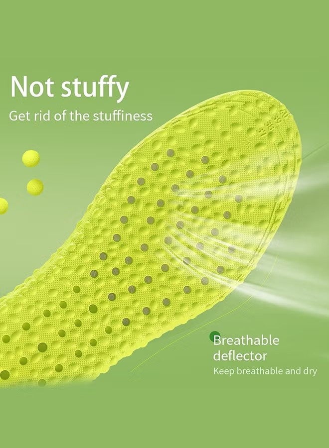 YJ 1 Pair Invisible Height Increasing Insoles, Memory Foam Insoles 3.5cm Heel Lift Foot Pads for Men & Women, Breathable Shock Absorbing Sports Inserts, Providing Great Shock Absorption and Cushioning for Feet Relief - Image 4