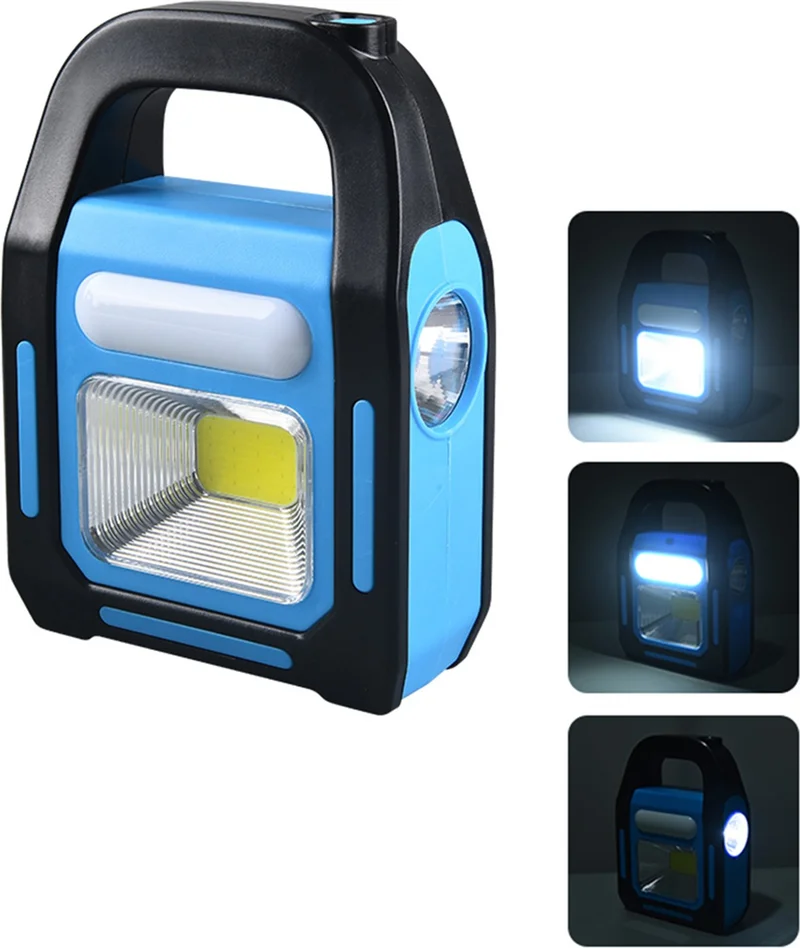 موبي Multifunctional 3 Mode Solar Camping Lantern Camping Lamp Rechargeable Flashlight Searchlight