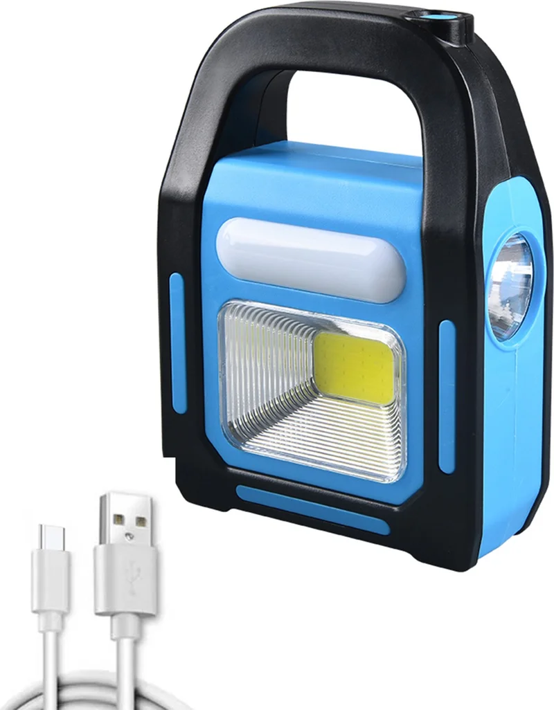 موبي Multifunctional 3 Mode Solar Camping Lantern Camping Lamp Rechargeable Flashlight Searchlight