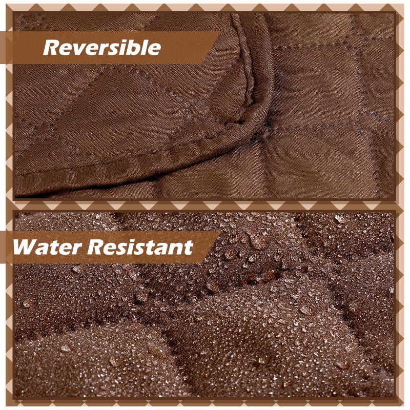 Panelee 2 Pcs Headrest Cover for Recliner Chair Sofa Headrest Cover Head Protector Furniture Protector for Recliner Sofa Slipcovers(Chocolate) - Image 3