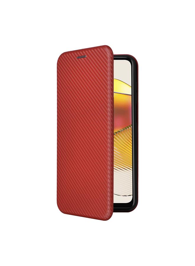 S-TOP Case For Motorola Moto G73 5G Carbon Fiber Texture Flip Leather Phone Case - Image 2