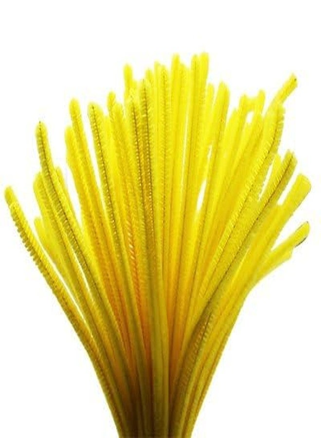 ProKart 100 Pcs Pipe Cleaner for Crafts, Flower and Hobby | Furry Sticks for Kids Crafts and Projects | Kids Fun Activity Pipe Cleaner for Scrap Booking DIY Activities (12 Inches 100 Pcs) (Yellow) - Image 4