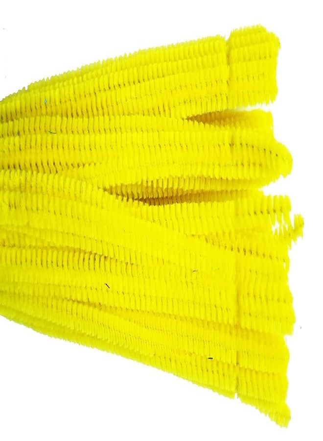 ProKart 100 Pcs Pipe Cleaner for Crafts, Flower and Hobby | Furry Sticks for Kids Crafts and Projects | Kids Fun Activity Pipe Cleaner for Scrap Booking DIY Activities (12 Inches 100 Pcs) (Yellow) - Image 3