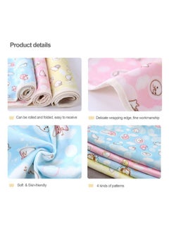 Kathson kathson 4 Pack Guinea Pig Cage Liner Hamster Cage Bedding Pad Reusable Pee Pads Super Absorbent Waterproof Food Mat for Small Animals  - Image 5