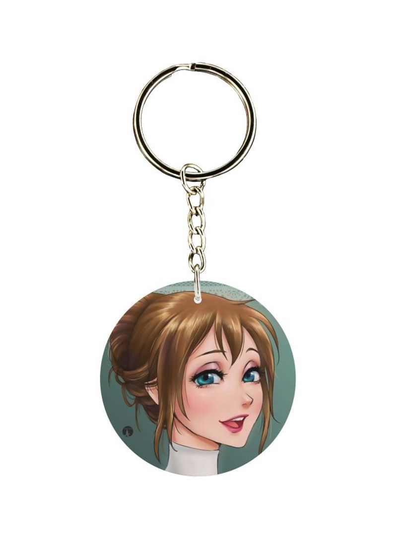 RKN Single Sided Girl Themed Keychain