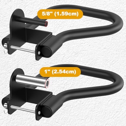Kipika Dip Bar Attachment for 3" x 3" Squat Rack with 1" or 5/8" Holes, Multi Grip Set of 2, Narrow & Wide Grip Handles for Dips, Inverted Rows, Push-Ups, Australian Pull-ups - Image 3