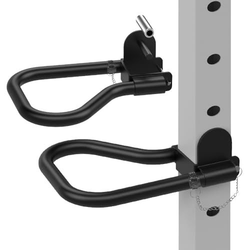 Kipika Dip Bar Attachment for 3" x 3" Squat Rack with 1" or 5/8" Holes, Multi Grip Set of 2, Narrow & Wide Grip Handles for Dips, Inverted Rows, Push-Ups, Australian Pull-ups - Image 1