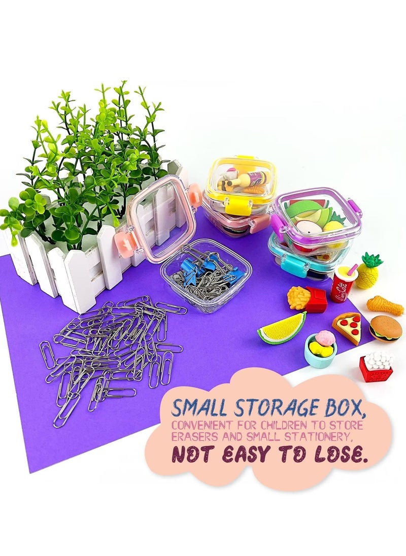 Lovely Gourmet Fruit Erasers, 4 Boxes of Pencil Eraser, Cute Children's Erasers, Pencil Erasers and Eraser Sets, Ideal for Learning, Art, Play, and Gifting
