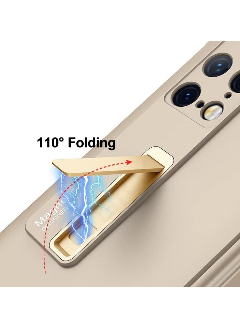 حالة مفصل مغناطيسي متوافقة مع Huawei Mate X2 من Jarttarn مع واقي شاشة مدمج وحامل يدعم الشحن اللاسلكي - Image 2