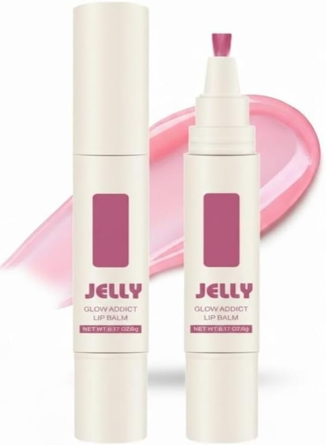 Jelly Moisturizing Lip Oil 1Pc -Hydrating Lip Gloss Set Plumping -lip Balm Long Lasting Glow Oil Lip Care -N02