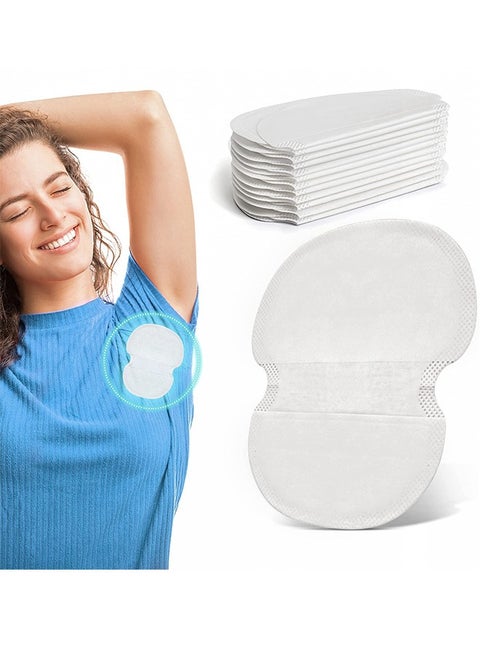 Underarm Sweat Pads, 100Pcs Disposable Underarm Shields Pads for Clothing Sweating Comfortable Unflavored Non Sweat Armpit Protection, Comfortable Unflavored, Non VisibleUnderarm Sweat Pads, 100Pcs