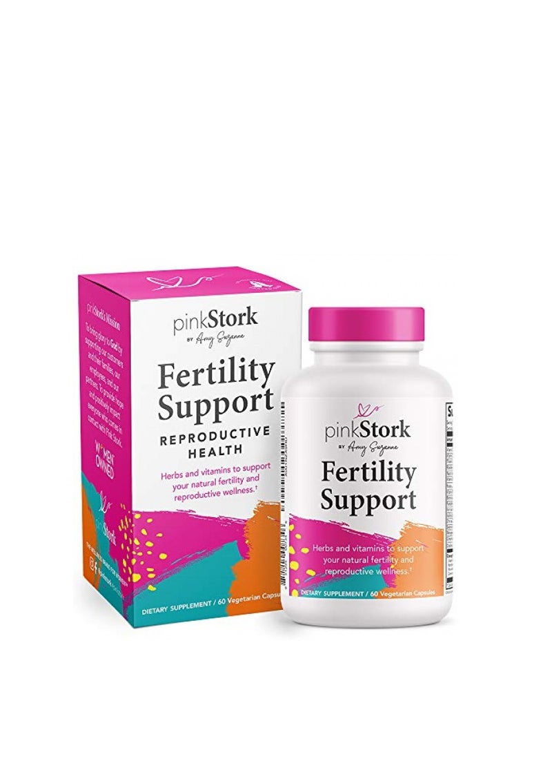 Pink Stork Fertility Supplements for Women - Prenatal Multivitamin 60 Capsules  - Image 1