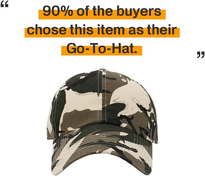 KBETHOS Classic Unisex Cotton Adjustable Low Crown Baseball Cap – Plain Dad Hat - Image 5