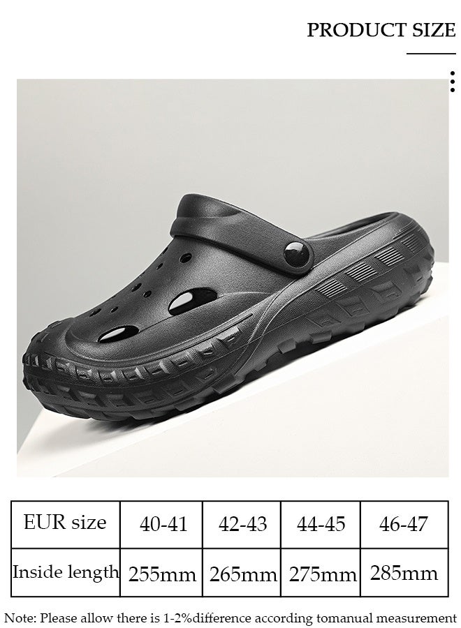 DUNISO صنادل رجالية من أجل الموضة صندل منزلق سريع الجفاف مع نعل غير قابل للانزلاق ونعل سميك شبشب للشاطئ قابل للتنفس صندل رجالي للمنزل شبشب مسطح للداخل والخارج - Image 3