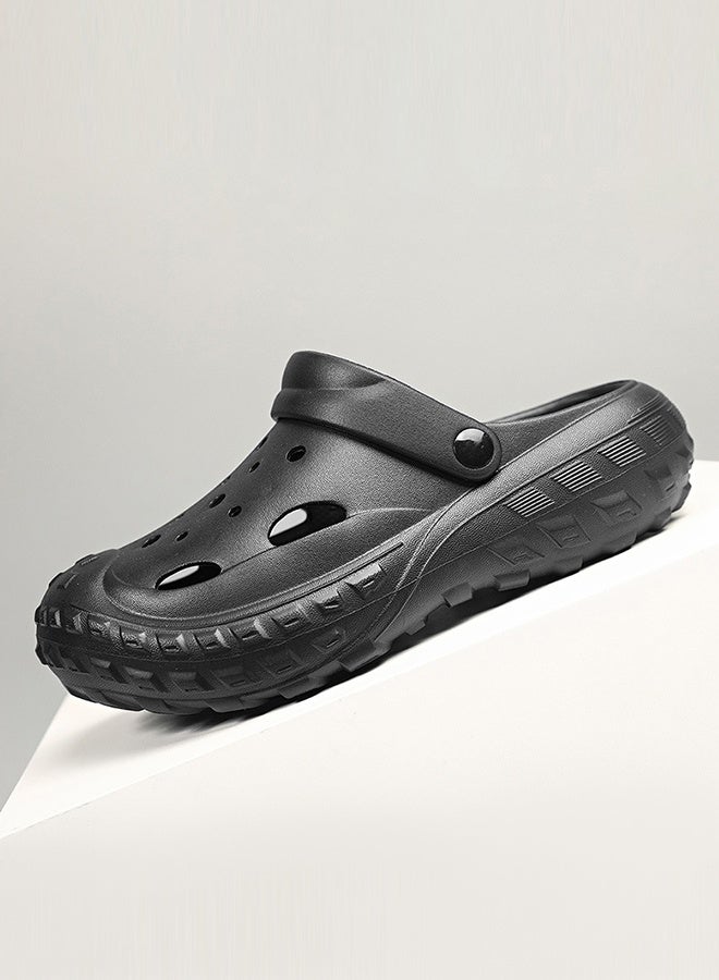 DUNISO صنادل رجالية من أجل الموضة صندل منزلق سريع الجفاف مع نعل غير قابل للانزلاق ونعل سميك شبشب للشاطئ قابل للتنفس صندل رجالي للمنزل شبشب مسطح للداخل والخارج - Image 2