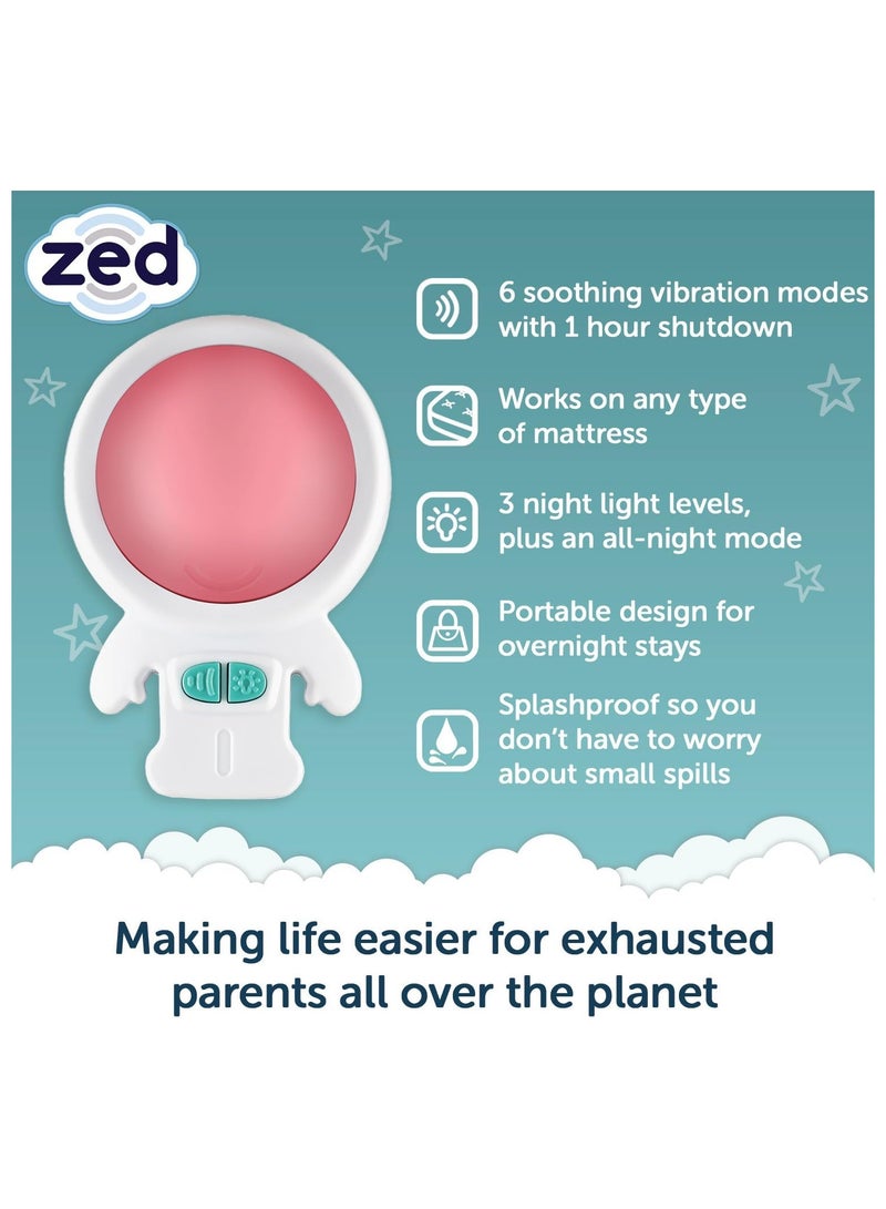 ROCKIT Zed by Rockit - Car Like Vibrations - Baby Sleep Aid - 6 Vibrating Modes and Soft Glow Night Light - Works on All Mattresses - Baby Soothing Machine - Helps Toddlers Sleep - Suitable from Birth - Image 3