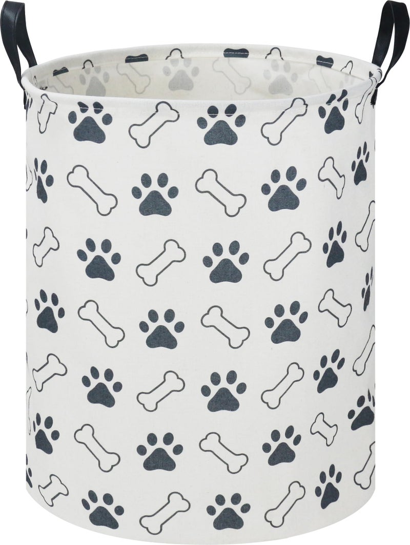 NTAOHAMPER Kids Laundry Hamper,Laundry Basket,Baby Boy Nursery Hamper,Waterproof Storage Bin,Clothes Organizer,Toys Bin,Room Decor(Paw) - Image 1
