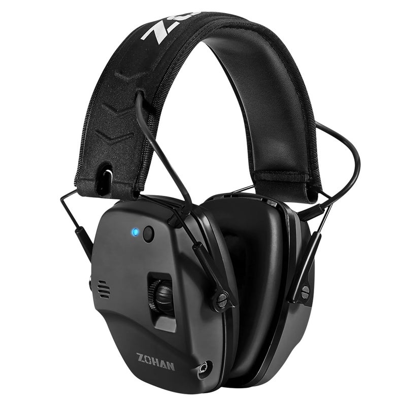 ZOHAN 035 Bluetooth 54 Shooting Ear Protection Earmuff Active Noise Canceling Hearing Protection with Sound Amplification Black Bluetooth - Image 2