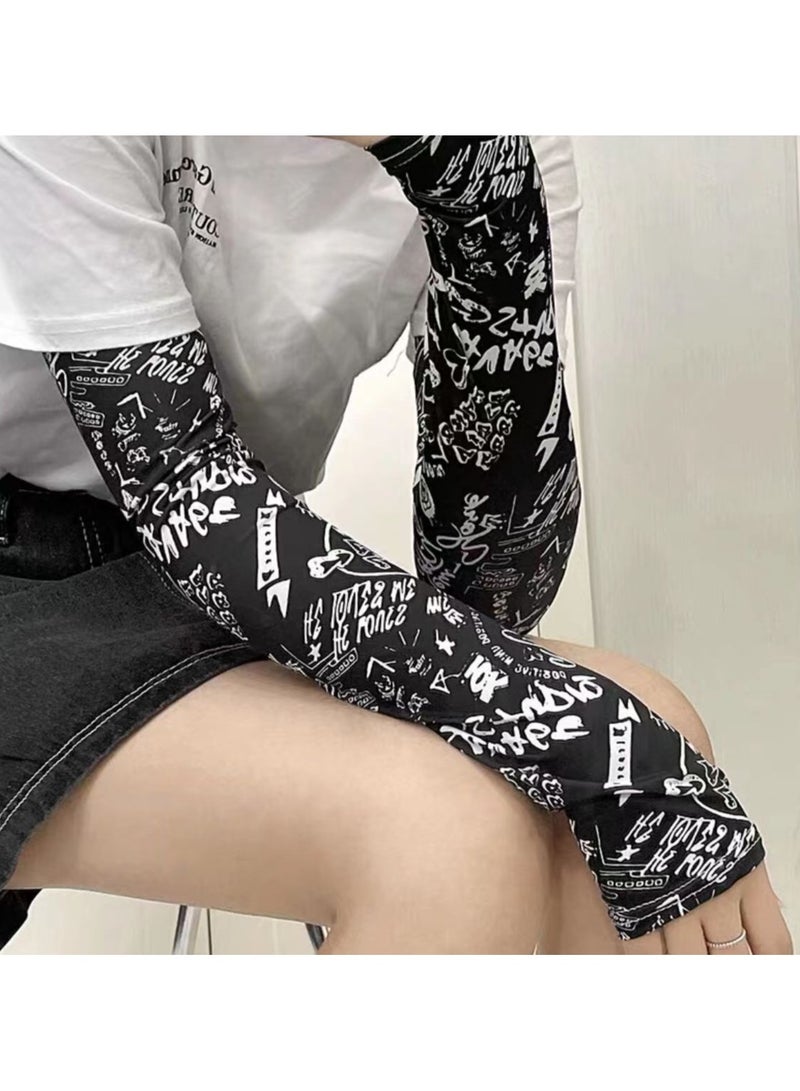 Sun Protection Cooling Arm Sleeves Outdoor UV Protective Gear