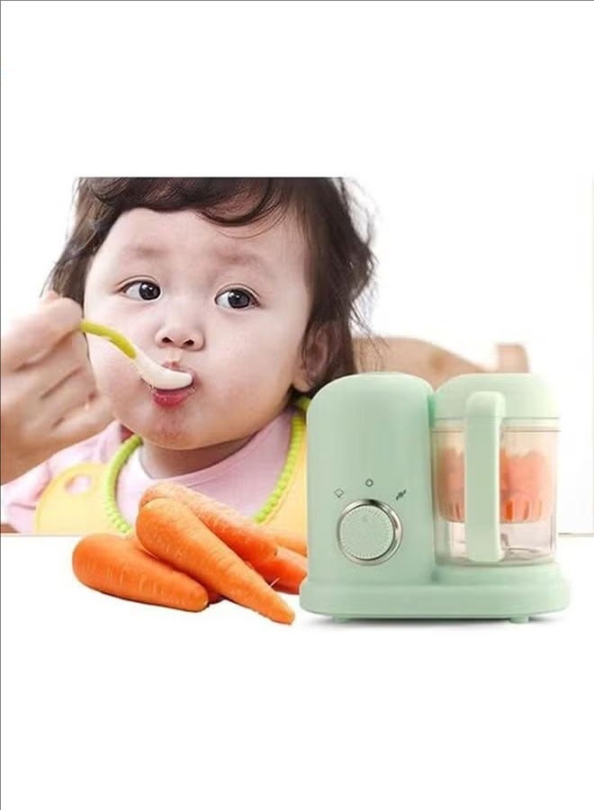 Shatterproof electric steam multifunctional baby food processor, mixing, cooking, melting, heating, multi-purpose in one machine, green  - Image 3