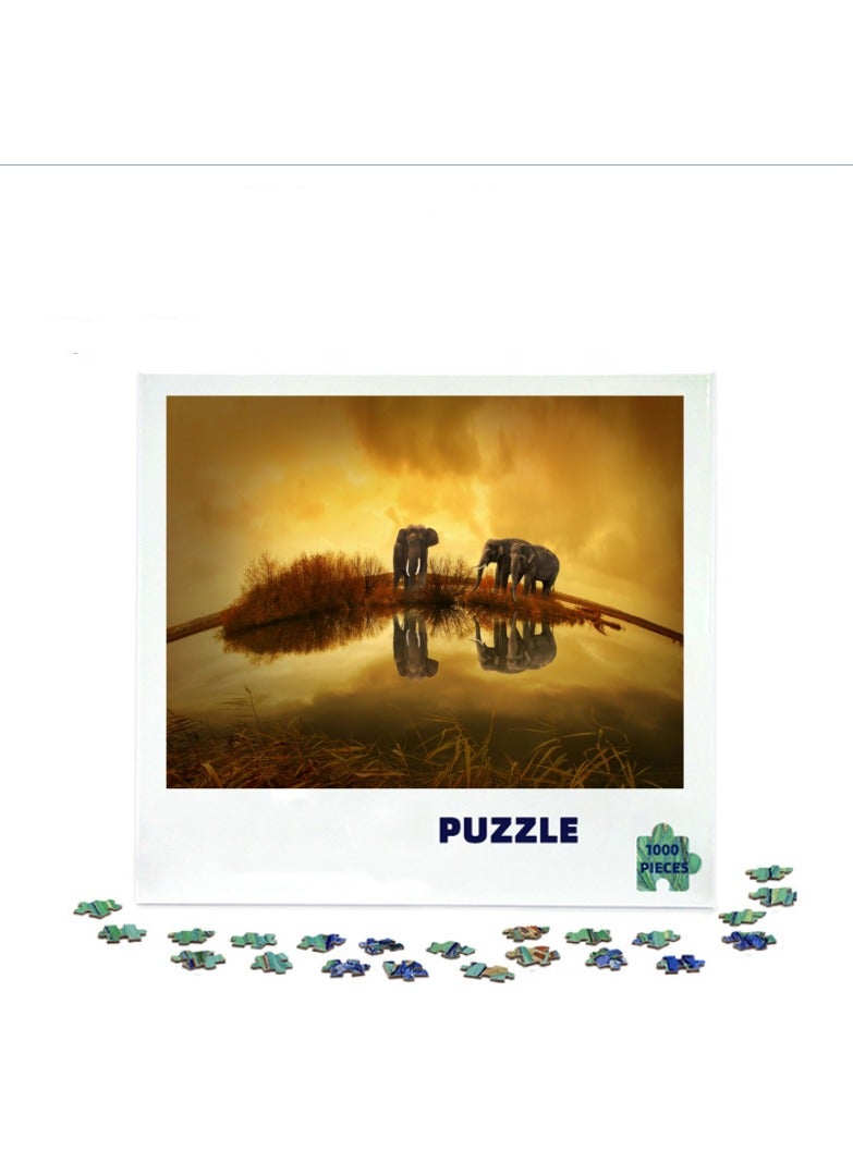 Anna 1000-Piece Thickened Paper Jigsaw Puzzle for Stress Relief and Home Decor - Image 1