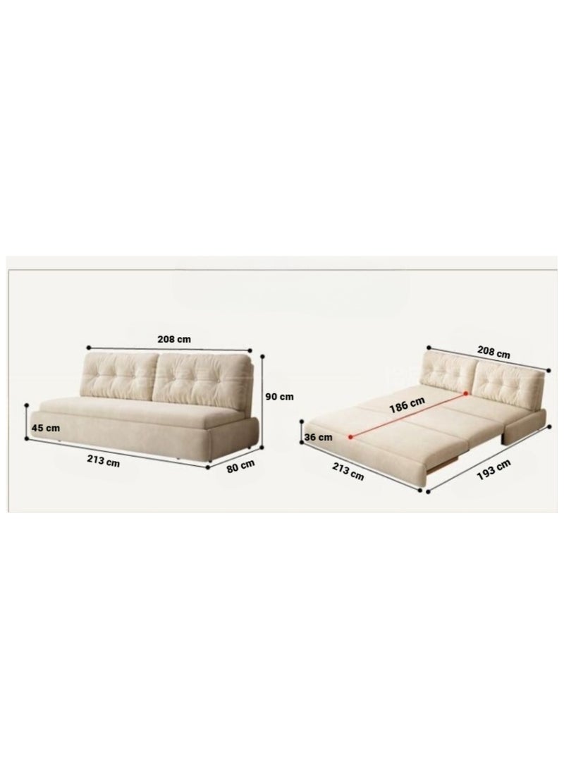 AWD Modern Pull-Out Sofa Bed with Soft Upholstery – Space-Saving Convertible Sofa for Living Room & Guest Room - Image 5