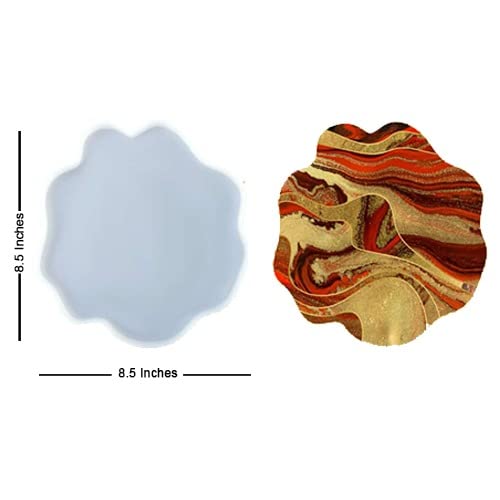 ARTOOL B77 GEODE Coaster Mould for Resin Art Round GEODE Coaster Mould Epoxy UV Resin Casting 85x85 in - Image 2