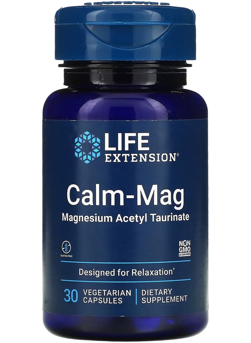 Life Extension كالم-ماج، أسيتيل ماغنسيوم تورينات، 30 كبسولة نباتية - Image 1