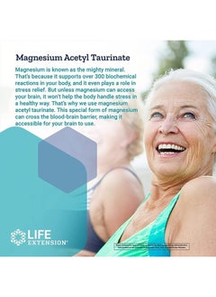 Life Extension Calm-Mag - Bioavailable Form of Magnesium Acetyl Taurinate Supplement for Relaxation and Stress Management - Gluten Free, Non-GMO, Vegetarian - 30 Capsules  - Image 4